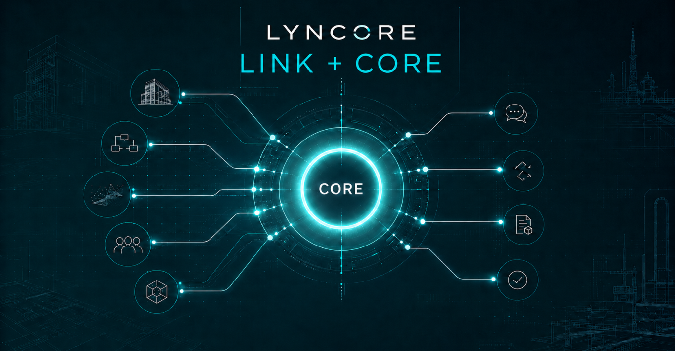 Lyncore Link Core Visual Lyncore-Visual zur Verbindung von Schnittstellen, technischem Kern und Projektkoordination